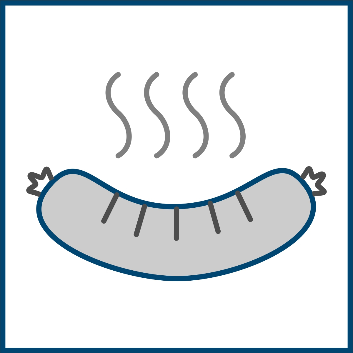 Piktogramm eines Würstchens