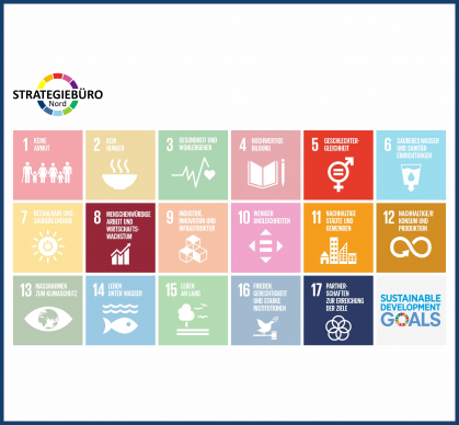 Darstellung der 17 Sustainability Goals der United Nations